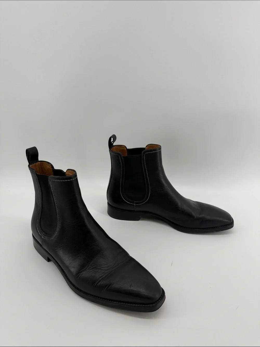 Santoni Men’s Chelsea Boots in Black 10 S61